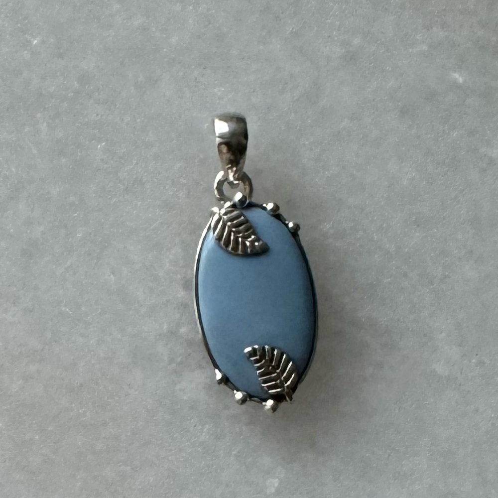 NWOT Sundance Blue Forest Pendant, Owyhee Opal, Sterling Silver